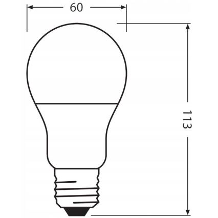 LED Lemputė pagaminta iš perdirbto plastiko E27/10W/230V 4000K - Ledvance