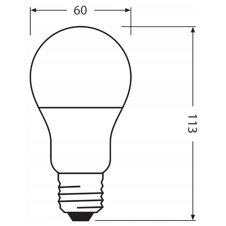 LED Lemputė pagaminta iš perdirbto plastiko E27/10W/230V 4000K - Ledvance