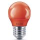 LED Lemputė Philips E27/3,1W/230V raudona