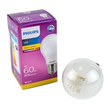 LED Lemputė Philips E27/7W/230V 2700K