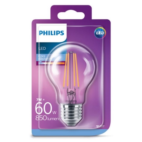 LED Lemputė Philips E27/7W/230V 6500K