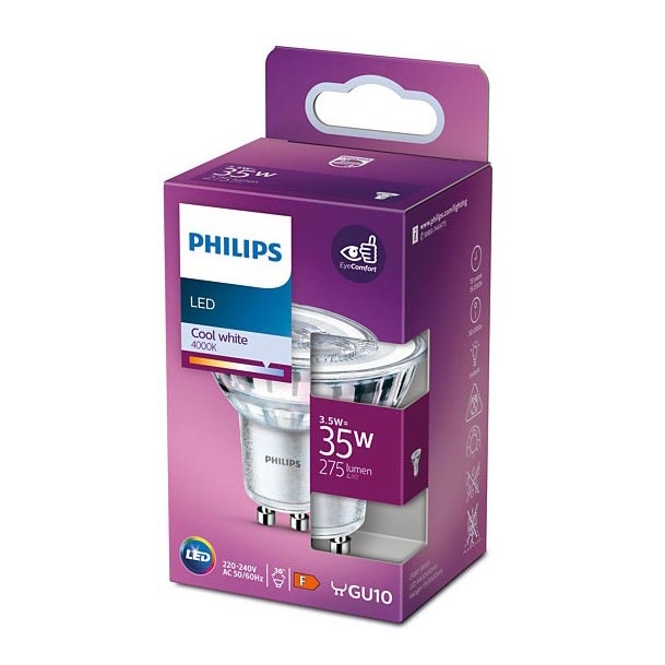 LED Lemputė Philips GU10/3,5W/230V 4000K