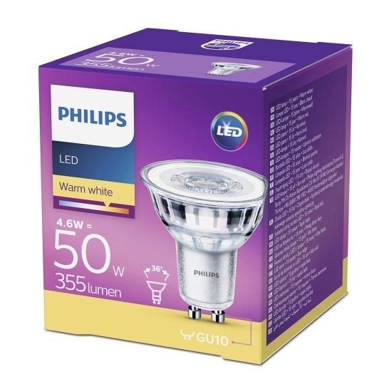 LED Lemputė Philips GU10/4,6W/230V 2700K