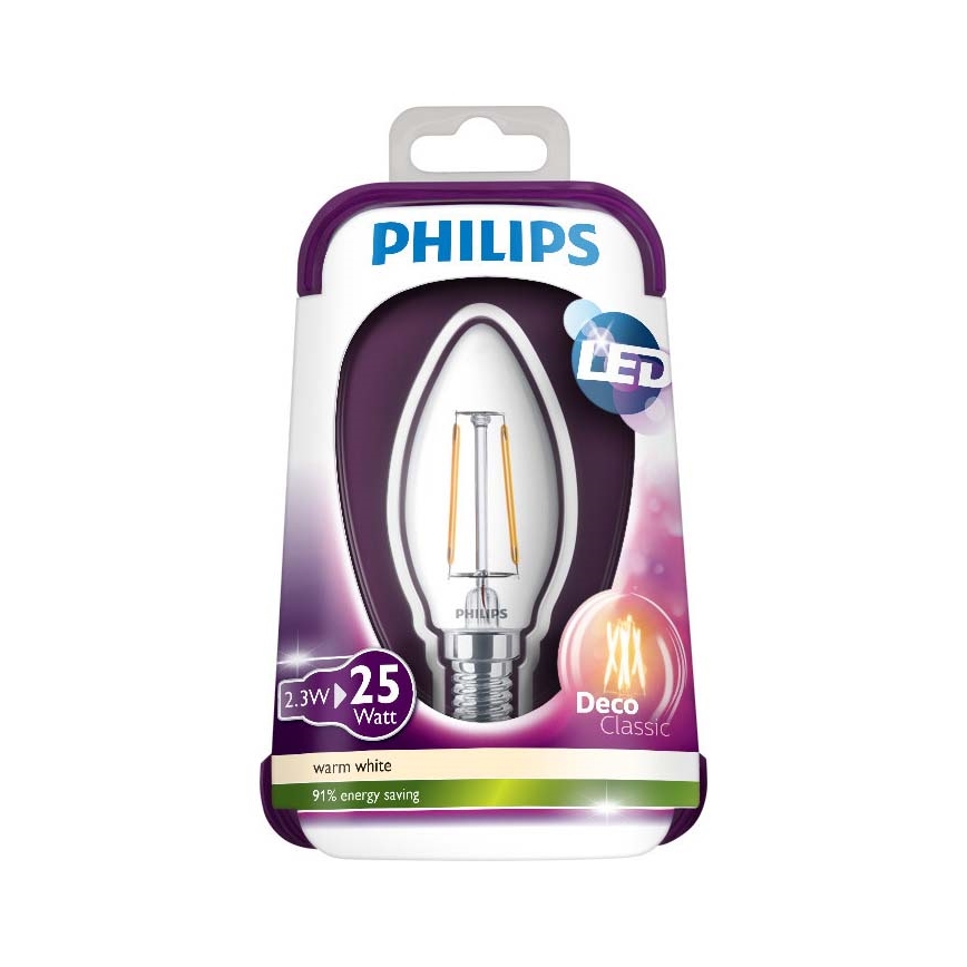 LED Lemputė Philips VINTAGE E14/2,3W/230V 2700K