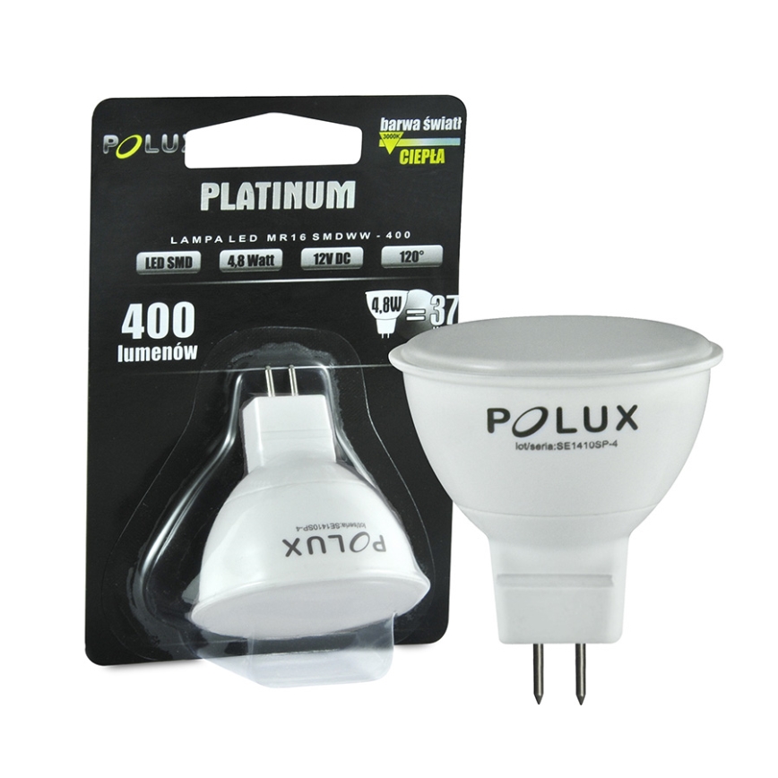 LED Lemputė PLATINUM GU5,3/MR16/4,9W/12V 3000K