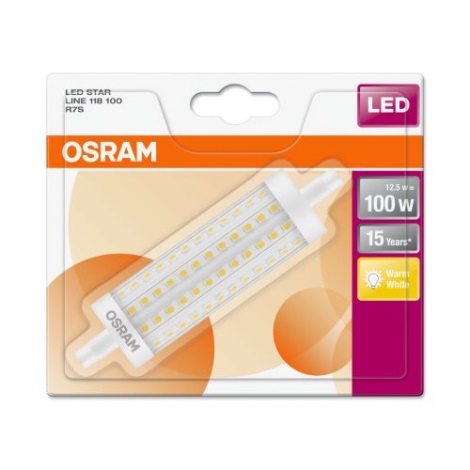 LED Lemputė R7s/12,5W/230V 2700K - Osram 118 mm