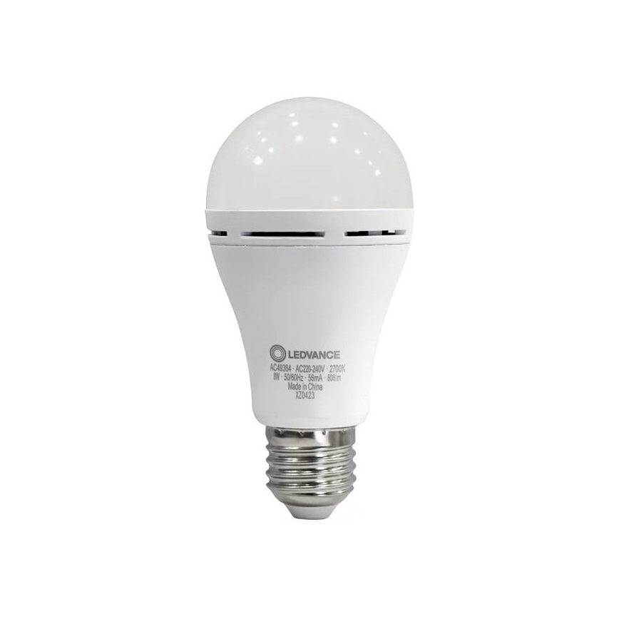LED Lemputė RECHARGEABLE A60 E27/8W/230V 2700K - Ledvance
