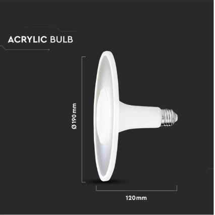 LED Lemputė SAMSUNG CHIP UFO E27/11W/230V 120° 3000K