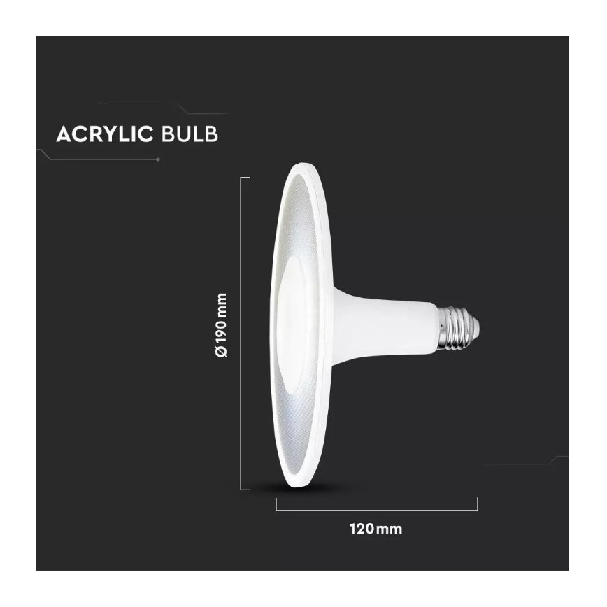 LED Lemputė SAMSUNG CHIP UFO E27/11W/230V 120° 3000K