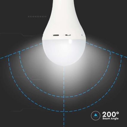 LED Lemputė su avariniu režimu A70 E27/9W/230V 4000K