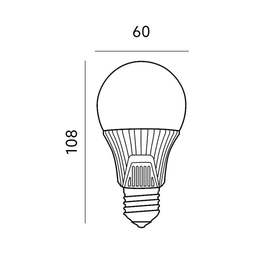 LED Lemputė su jutikliu E27/9W/230V 6500K