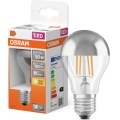 LED lemputė su veidrodiniu paviršiumi FILAMENT E27/6,5W/230V 2700K sidabrinė- Osram