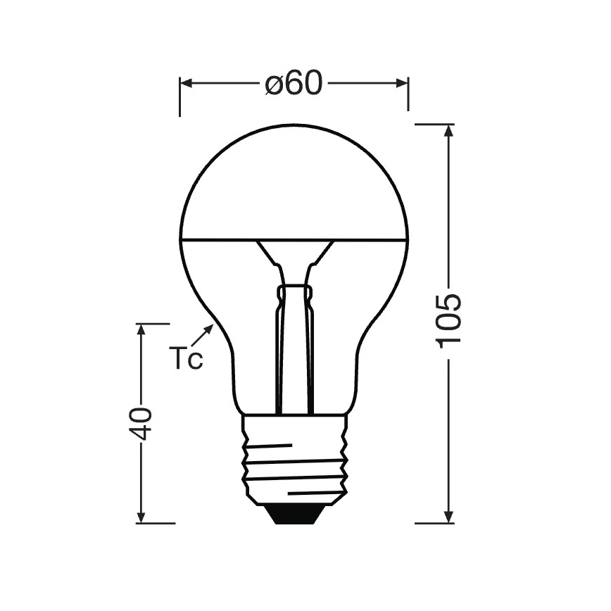 LED lemputė su veidrodiniu paviršiumi SUPERSTAR E27/7W/230V 2700K auksinė - Osram