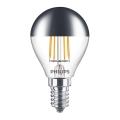 LED lemputė su veidrodiniu sferiniu dangteliu DECO Philips P45 E14/4W/230V 2700K