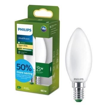 LED Lemputė ULTRAEFFICIENT Philips B35 E14/1,2W/230V 2700K