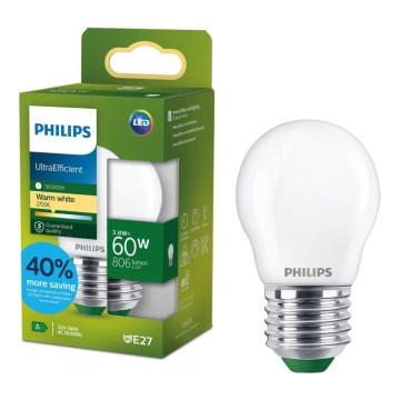 LED lemputė ULTRAEFFICIENT Philips P45 E27/3,8W/230V 2700K