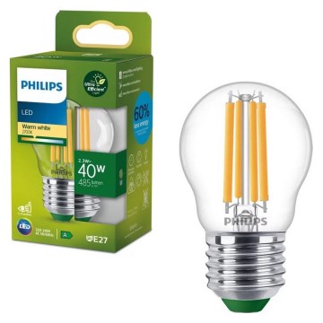 LED lemputė ULTRAEFFICIENT VINTAGE Philips P45 E27/2,3W/230V 2700K