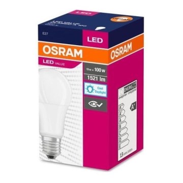 LED Lemputė VALUE A60 E27/13W/230V 4000K - Osram