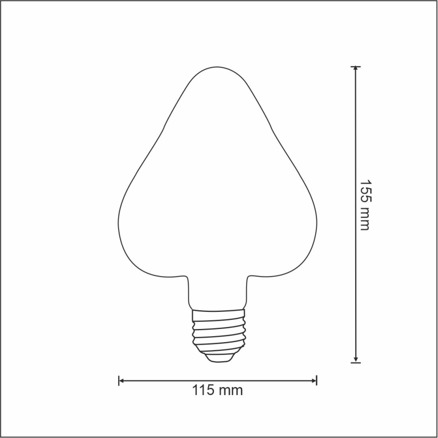 LED lemputė VINTAGE AMBER E27/2,5W/230V 2000K