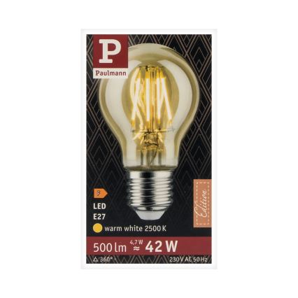 LED Lemputė VINTAGE E27/4,7W 2500K - Paulmann 28714