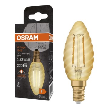LED lemputė VINTAGE FILAMENT E14/2,5W/230V 2400K - Osram