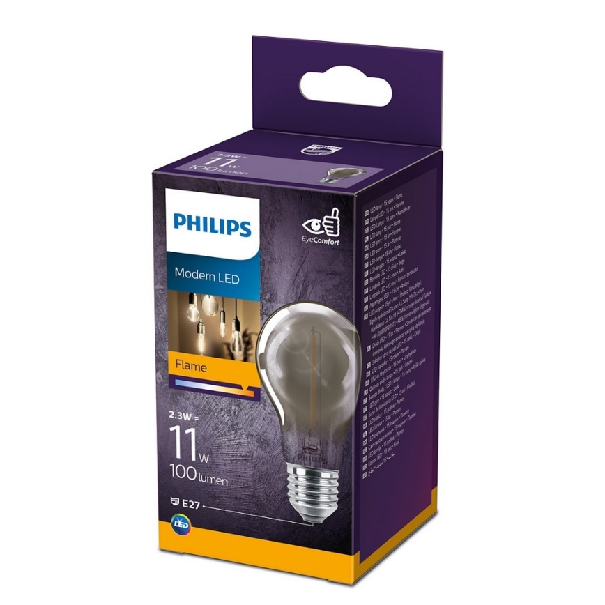 LED lemputė VINTAGE Philips A60 E27 / 2.3W / 230V 1.800K