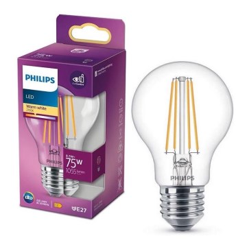 LED Lemputė VINTAGE Philips A60 E27/8,5W/230V 2700K