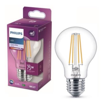 LED Lemputė VINTAGE Philips A60 E27/8,5W/230V 4000K