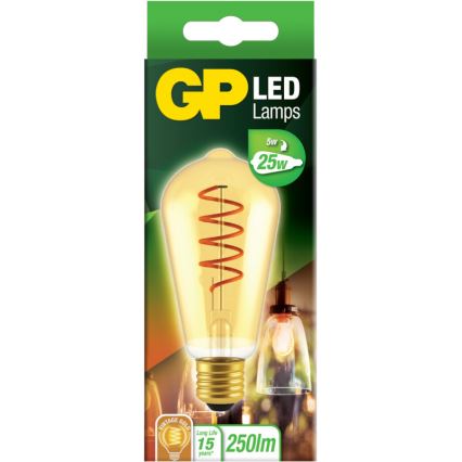 LED Lemputė VINTAGE ST64 E27/5W/230V 2000K - GP