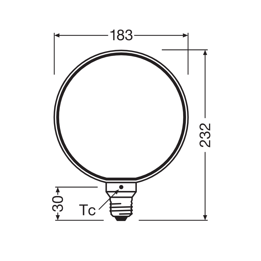 Dimeriuojama LED lemputė VINTAGE FILAMENT E27/4W/230V 1800K - Osram