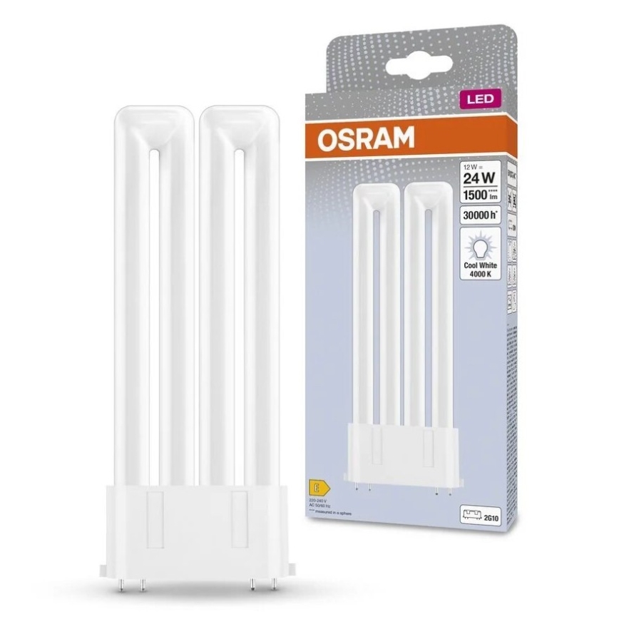 LED liuminescencinė lemputė, pailga 2G10/12W/230V 4000K - Osram