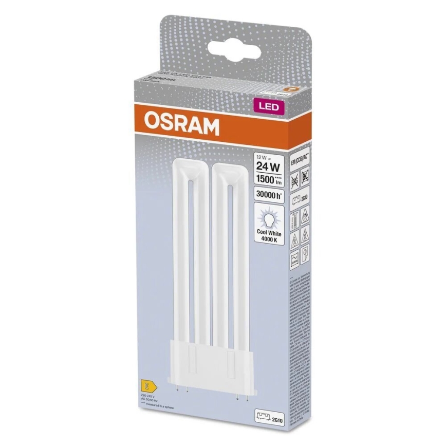 LED liuminescencinė lemputė, pailga 2G10/12W/230V 4000K - Osram