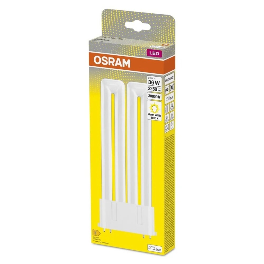 LED liuminescencinė lemputė, pailga 2G10/20W/230V 3000K - Osram