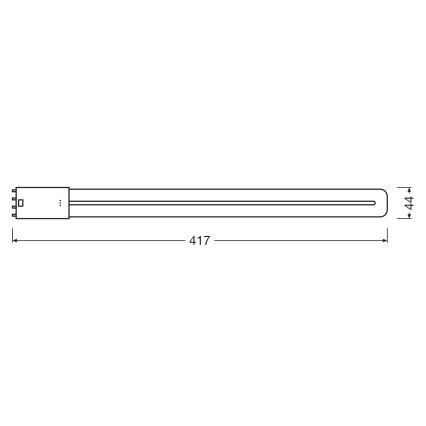 LED liuminescencinė lemputė, pailga 2G11/18W/230V 3000K - Osram