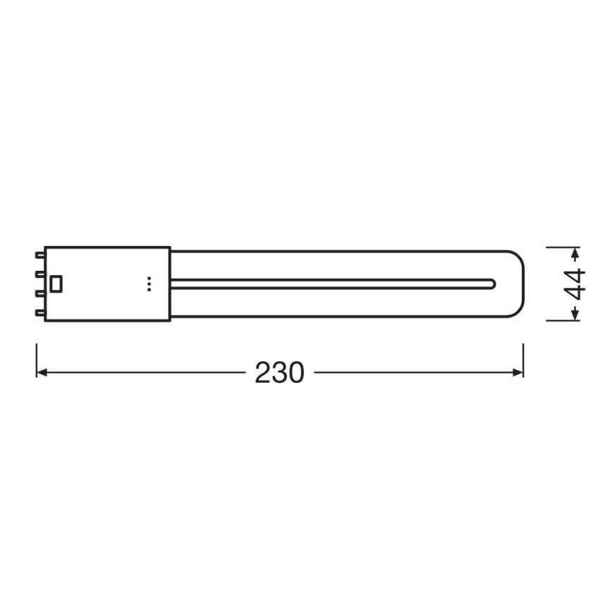 LED liuminescencinė lemputė, pailga 2G11/8W/230V 3000K - Osram