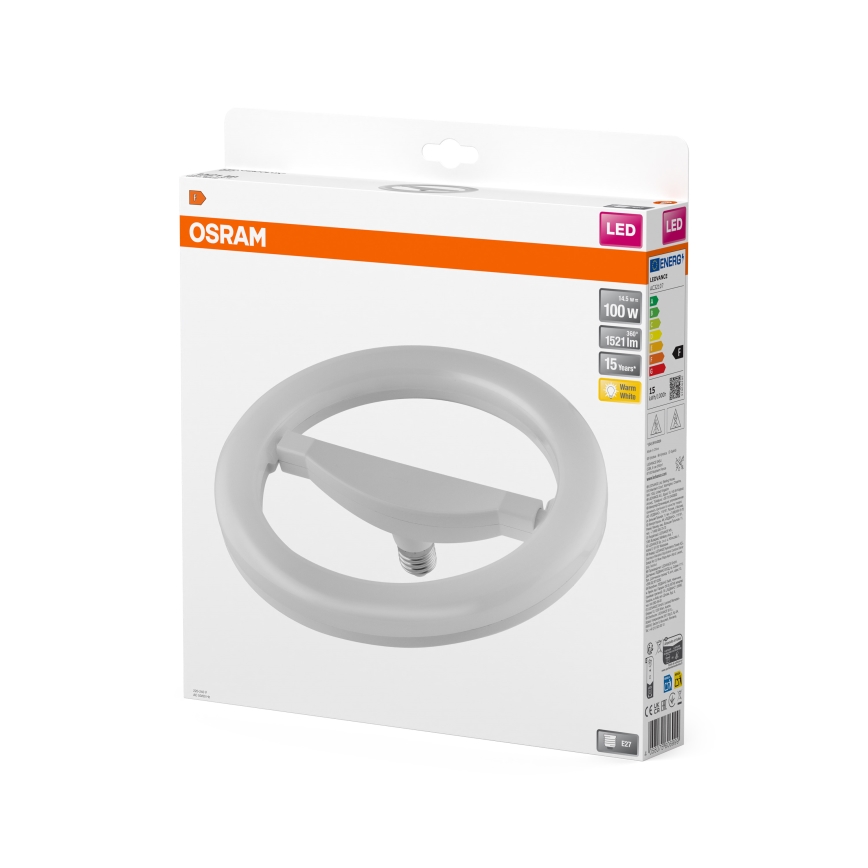 LED liuminescencinė lemputė, pailga E27/14,5W/230V 2700K - Osram