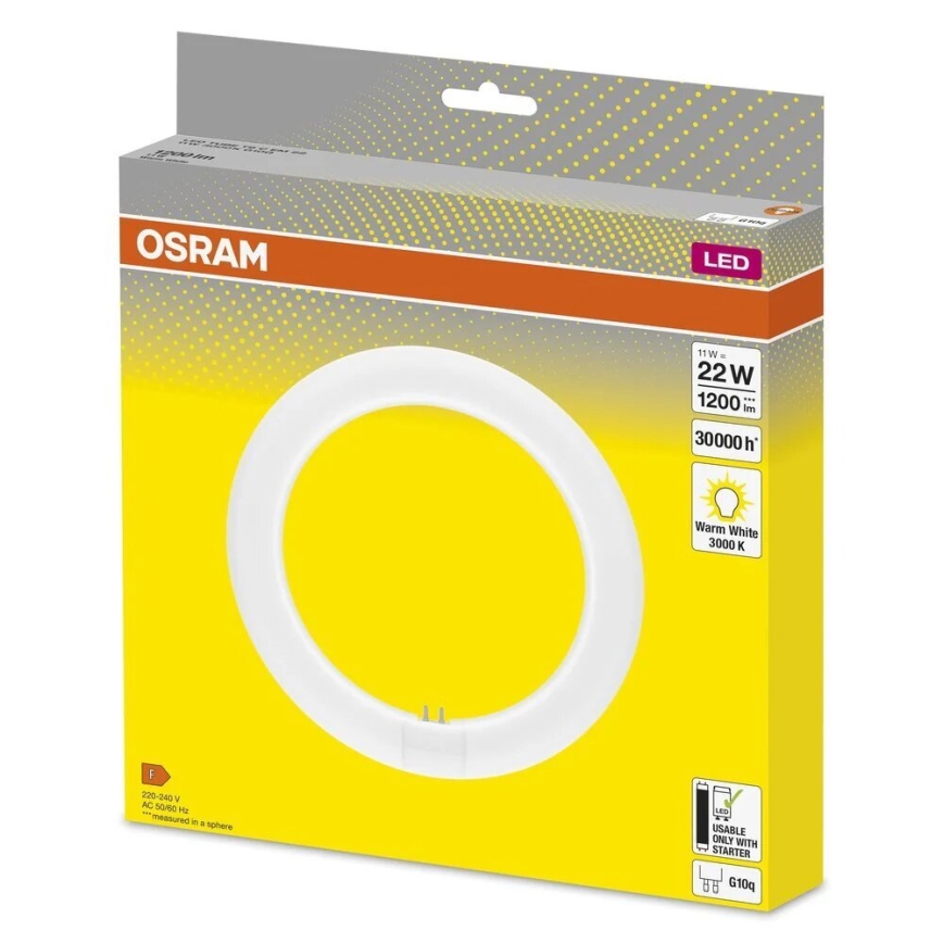 LED liuminescencinė lemputė, pailga G10q/11W/230V 3000K - Osram
