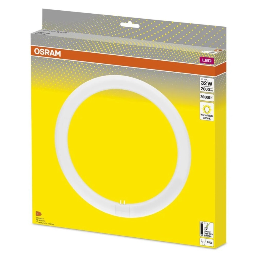 LED liuminescencinė lemputė, pailga G10q/18,3W/230V 3000K - Osram