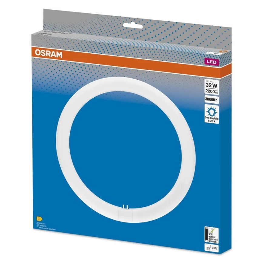 LED liuminescencinė lemputė, pailga G10q/18,3W/230V 6500K - Osram