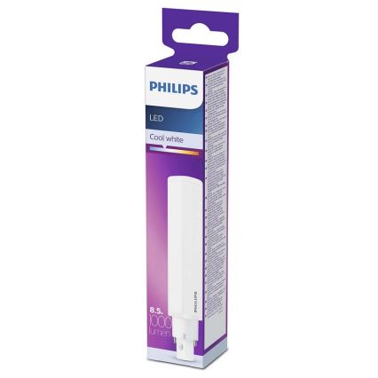 LED liuminescencinė lemputė, pailga Philips G24D-3/8,5W/230V