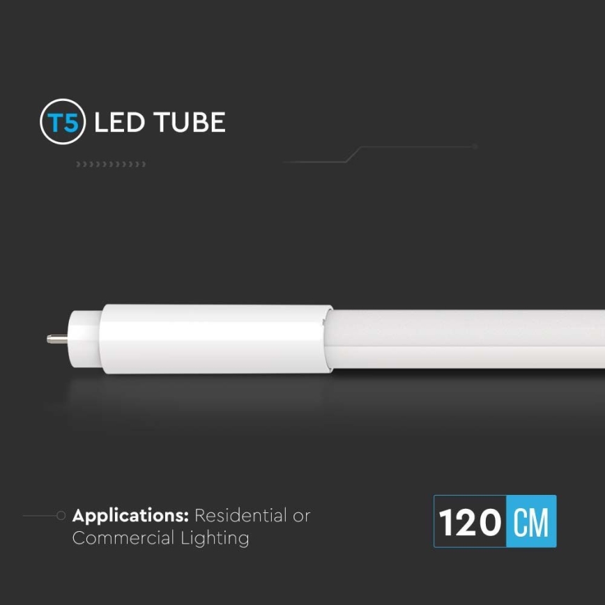LED liuminescencinė lemputė, pailga T5 G5/16W/230V 6500K 120 cm