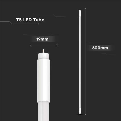 LED liuminescencinė lemputė, pailga T5 G5/8W/230V 4000K 60 cm