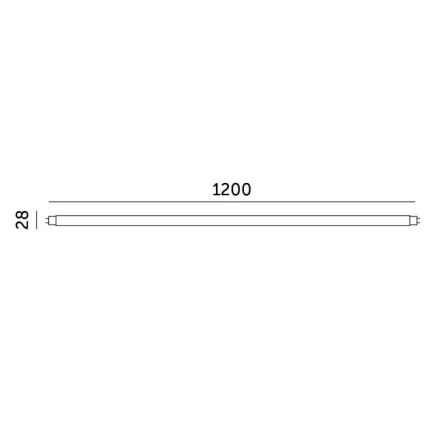 LED liuminescencinė lemputė, pailga T8 G13/18W/230V 4000K 120 cm