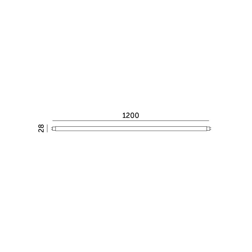 LED liuminescencinė lemputė, pailga T8 G13/18W/230V 6500K 120 cm