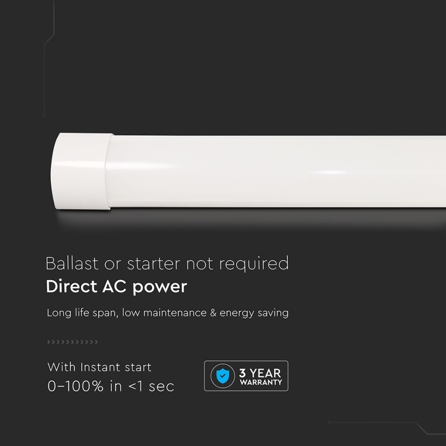 LED Liuminescencinis šviestuvas LED/10W/230V 4000K 30 cm balta