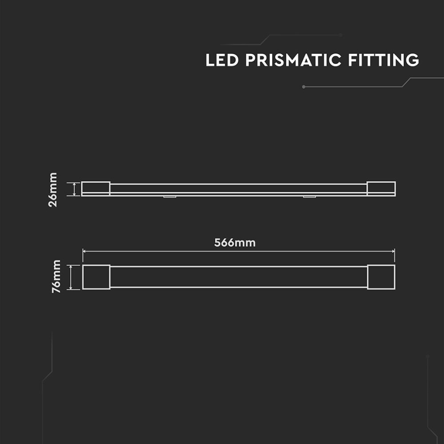 LED Liuminescencinis šviestuvas LED/20W/230V 6500K 60 cm balta