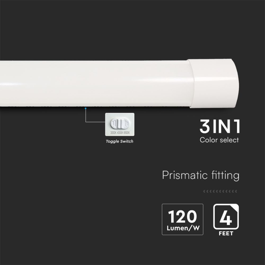LED Liuminescencinis šviestuvas LED/40W/230V 3000/4000/6500K 116 cm