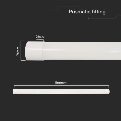 LED Liuminescencinis šviestuvas LED/40W/230V 3000/4000/6500K 116 cm