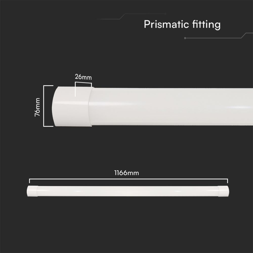 LED Liuminescencinis šviestuvas LED/40W/230V 3000/4000/6500K 116 cm