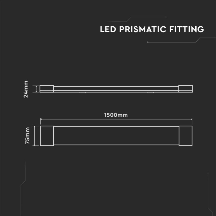 LED Liuminescencinis šviestuvas LED/50W/230V 4000K 150 cm balta